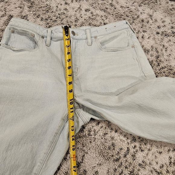 Madewell Curvy Petite Perfect Vintage Light Wash Blue Textured Jean NWOT SZ 31P - Picture 16 of 16